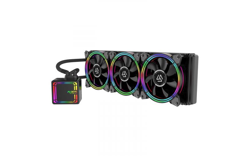 ALSEYE HALO AIO Liquid Cooler H360 (Fan: 120mm // Radiator: 360mm // RGB // 4pin Connector) [HALO H360]
